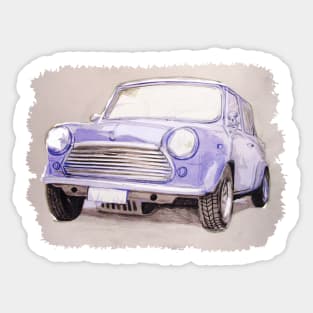 Classic Mini Blue Sticker